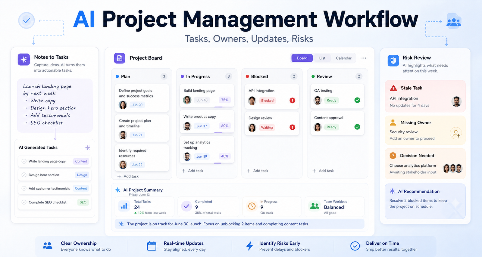 How to Build an AI Project Management Workflow for Small Teams